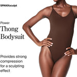 SPANX SPANXsculpt Power Series Thong Bodysuit - Soft, Seamless Shapewear for Women - Adjustable Straps - Snap Closure