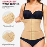 Nebility Waist Trainer for Women Corset Shapewear Tummy Control Segmented Waist Cincher Postpartum Faja Body Shaper with Adjustable Strap(Beige,XXX-Large)