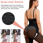 REYEOGO Bodysuit Shapewear for Women Tummy Control Butt Lifter Full Body Shaper Thigh Slimmer Faja V-Neck Jumpsuit Body Suit