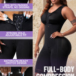 Snatched Body - Women's Stage 1 Faja Colombianas with Bra Shapewear BBL Post Surgery Compression Garment Butt Lifting Black 2XL
