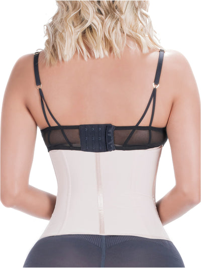 Sonryse 023ZL Fajas Colombianas Reductoras y Moldeadoras Open Bust Tummy Control Compression Waist Cincher Shaper for Women Beige 3X-Large