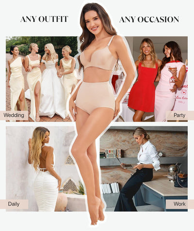 GYDEK Shapewear for Women Tummy Control - High Waist Body Shaping Briefs Compression Underwear Seamless Breathable Girdle for Shapewear