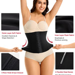Nebility Waist Trainer For Women Corset Shapewear Tummy Control Waist Cincher Girdle Seamless Postpartum Belly Band (Black, Small)