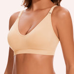 HBselect Bras for Women No Underwire Wireless Cami Tank Top Sports Bras Seamless Padded Bralettes for Women