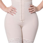 Sonryse 072BF Fajas Colombianas Reductoras Moldeadoras Calzones Levanta Cola Chores Mujer High Waisted Butt Lifting Shaper Shorts Shapewear Beige 2XL