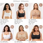 BRABIC Zip Front Closure Bras for Women Post Sugery Compression Surgical Bra Full Coverage with Adjustable Straps (Beige,Large)