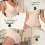 SHAPSHE Women's Shapewear Bodysuit Seamless No-Underwire Ultra Invisible Under Dress Body Shaper for Daily Wear