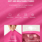 FeelinGirl Shapewear for Women Compression Tummy Control Thong Bodysuits Going Out Dress for Women Short Sleeve Tops Raspberry Pink L