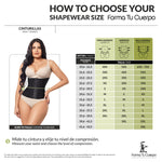 Forma Tu Cuerpo Faja Cinturilla Colombiana Moldeadora - Hourglass Waist Trainer for Tummy Control - Postpartum Waist Trimmer for Workout & Daily Use BEI 2XL