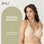 Bali womens Passion for Comfort Underwire Df3385 minimizer bras, Soft Taupe, 38D US