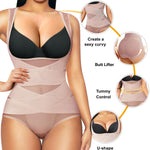 REYEOGO Shapewear Bodysuit for Women Tummy Control Butt Lifter Panty Hi-Waist Trainer Stomach Body Shaper Slimming Girdles (Purple Brown, XX-Large)