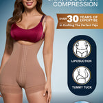Sonryse Stage 2 faja Tummy Tuck Compression Garment | Faja Body Shaper Shapewear for Women | Fajas Colombianas Moldeadoras Mocha XS