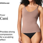 SPANXsculpt Power Series Cami - Camisole Shapewear for Women - Adjustable Straps - V Neck - Soft, Seamless Cami