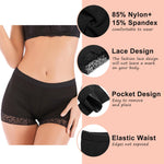 Vorcy Women Butt Pads Fake Butt Lifter Shapewear Padded Panties Hip Enhancer Pads Body Shaper Tummy Control Black