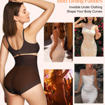 CYDREAM Shapewear for Women Tummy Control Panties High Waisted Butt Lifting Panties Faja Body Shaper (Chocolate Brown, 3X-Large)
