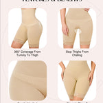 CYDREAM Shapewear for Women - High-Waisted Tummy Control Shorts Butt Lifting Panties Thigh Slimmer Faja Body Shaper Underwear (Beige, X-Large)