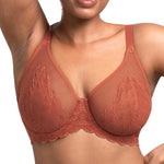 HSIA Minimizer Bras for Women Large Bust Full Coverage Lace Plus Size Bra - Mermaid Scales