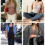 Lynclare Thermal Tops for Women, Thermal Undershirt, Fleece Tank Top, Winter Warm Base Layer with Built in Bra