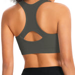 AENLLEY Padded Racerback Sports Bras for Women - Breathable Medium Support for Yoga Gym Workout Fitness