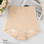 GYDEK Tummy Control Shapewear Panties for Women High Waisted Body Shaper Underwear Girdle Panty Seamless Shapewear Beige, Medium