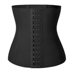 Werena Short Torso Waist Trainer for Women Underbust Corset Shapewear Tummy Control Waist Cincher Body Shaper Workout Sports Girdle(A# Black-2, Small)