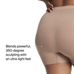 SPANX SPANXsculpt Power Series Boyshort - For All Hemline Lengths - Lightweight Core Control Shapewear - Dig-Free Waistband- Cafe Au Lait - Medium