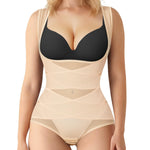 BRABIC Mesh Shapewear Bodysuit Tummy Control for Women Plus Size Faja Body Shaper Bodysuit Butt Lifter(Beige,Large)