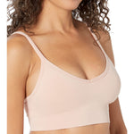 SPANX SPANXsmooth EcoCare Seamless Shaping Longline Bralette - Comfortable Everyday Bralette - Women's Bra with No Underwire - Vintage Rose - Medium