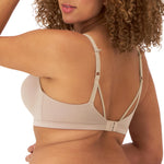 Maidenform Women's Wireless T-Shirt Bra, Everyday Luxe T-Shirt Bra, Wireless Convertible Bra Evening Blush