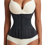 GainKee Women Waist Trainer Trimmer Cincher Corset Tummy Control Body Shaper Workout Sweat Band Slimmer Belly Belt Girdle Black S