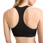Champion Women's Sports Bra, High-Impact Compression, Moisture-Wicking Fabric, Black, Medium