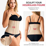 Nebility Waist Trainer for Women Corset Shapewear Tummy Control Body Shaper Girdle Waist Cincher Postpartum Belly Band(XX-Large, Beige)