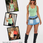 Nebility Bodysuit Shapewear for Women Tummy Control Body Shaper Faja Waist Trainer Seamless Body Suit Going Out Tops