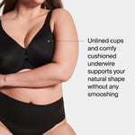 Spanx Low Profile Minimizer Very Black 36C