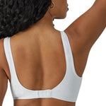 Bali Womens Comfort Revolution Wireless Bra, Comfortflex Fit Full-coverage Wirefree Bras, White Dot, Small US