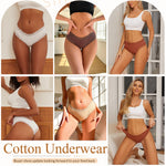 Sth Big Womens Cotton Underwear Sexy Lace Brazilian Panties Soft Breathable Cotton Cheeky Underwear for Ladies 6 Pack (6A, Medium)