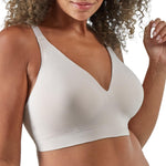 Bali Women's Wireless Bra, Comfort Revolution Modern Seamless Bra, Flex-to-Fit Wirefree Bra Sandshell
