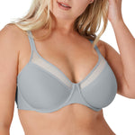 Bali Women's One Smooth U Ultra Light Convertible Bra DF3439, Crystal Grey, 36C
