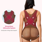 Gotoly Women Waist Trainer Bodysuit Full Body Shaper Vest Tummy Control Slim Corset Shapewear Tank Tops(Brown,XX-Large)
