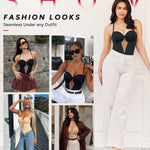 Nebility Shapewear Bodysuits for Women Thong Tummy Control Body Suits Sheer Mesh V-Neck BodySuit with Built-in Bra Black