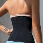 GainKee Waist Trainer for Women Corset Shapewear Cincher Body Shaper Tummy Control Weight Loss Underbust Hourglass Girdle (Black,2XL)