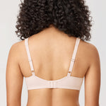 DELIMIRA Women's Minimizer Bra Plus Size Underwire Smooth Full Coverage Seamless Bras Rose White 34E
