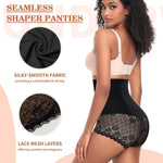 Werena Tummy Control Shapewear Panties for Women High Waist Body Shaper Underwear Lace Shaping Girdle Briefs