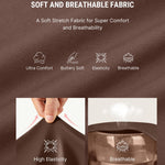 FeelinGirl Tummy Control Bodysuit V Neck Short Sleeve Soft Shapewear for All-Day Wear Butt Lift Thong Shaper for Going Out Dark Brown XS