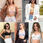 Wireless Minimizer Jelly Bras for Women No Underwire Plus Size Bra with Support Lift Full Coverage Comfortable Seamless Bra