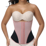 SHAPSHE Waist Trainer for Women Corset Shapewear Tummy Control Cincher Workout Body Shaper with Hooks RBN/Medium