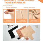 Werena Tummy Control Thong Shapewear for Women High Waisted Body Shaper Panties Shaping Thong Girdle Underwear(03# Mid Rise Lace Beige(smoothing),3X-Large)