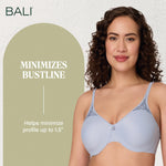 Bali Women's Minimizer Bra, Passion for Comfort Full-Coverage Underwire Bra, Seamless Cups
