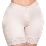 Sonryse TR71BF Tummy Control High Waisted Butt Lifter Firm Shapewear Shorts for Women Faja Colombiana Reductora de Abdomen y Cintura para Mujer Beige 2XL