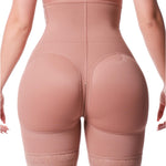 Sonryse 072BF Fajas Colombianas Reductoras Moldeadoras Calzones Levanta Cola Chores Mujer High Waisted Butt Lifting Shaper Shorts Shapewear Mocha 2XL